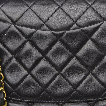 Chanel Lambskin Quilted Medium Double Flap Black 13 of 17