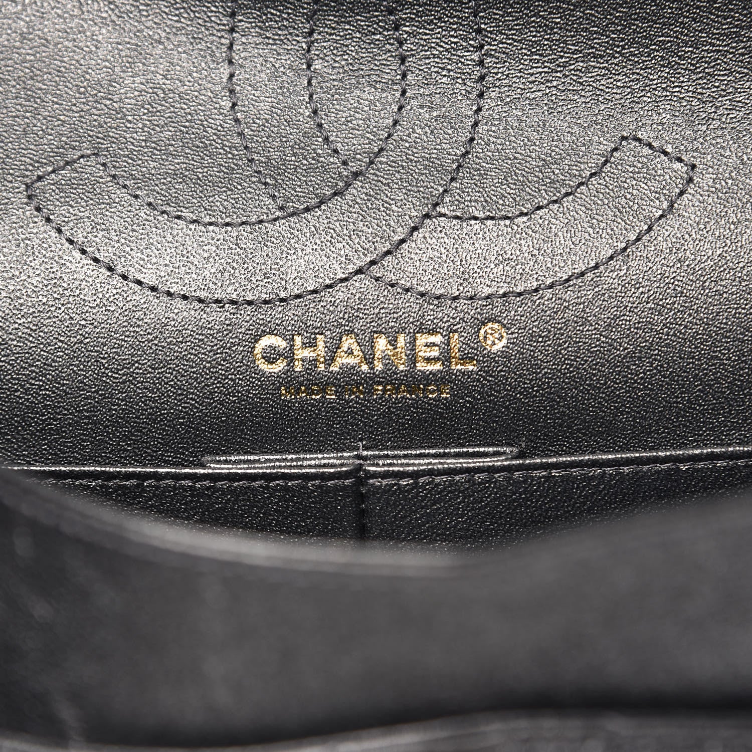 Chanel Metallic Sheepskin Chevron Quilted 2.55 Reissue 226 Flap Dark Silver 6 of 12