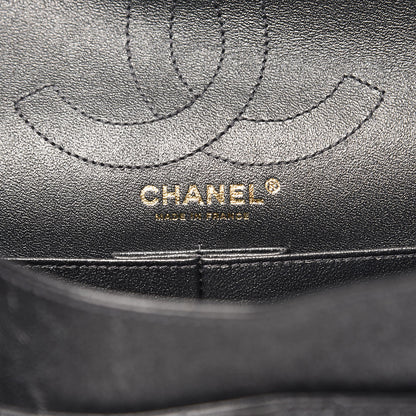 Chanel Metallic Sheepskin Chevron Quilted 2.55 Reissue 226 Flap Dark Silver 6 of 12
