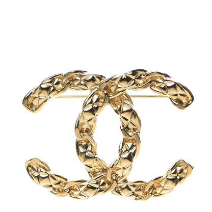 Chanel Metal CC Brooch Gold 1 of 4