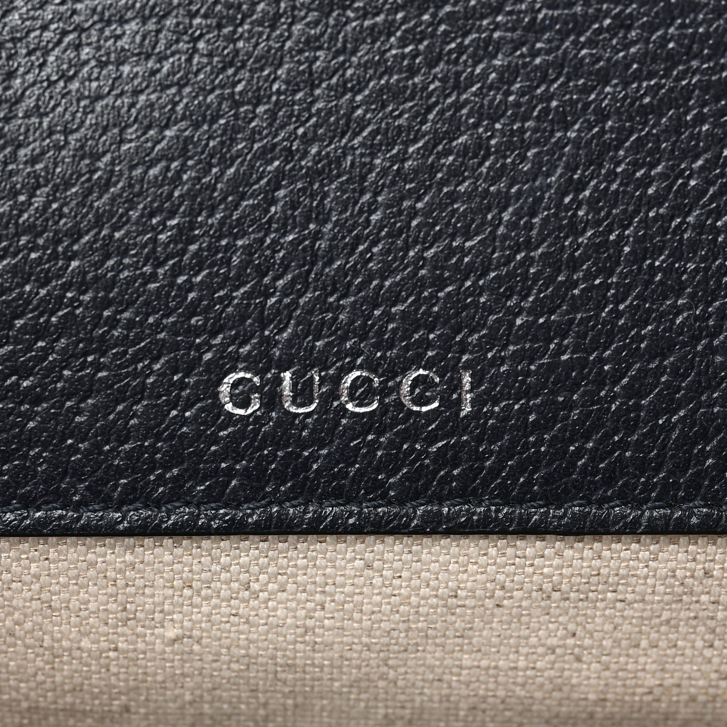 GG Supreme Monogram Textured Dollar Calfskin Web Mini Horsebit 1955 Shoulder Bag Beige Blue