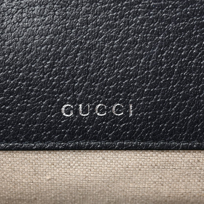 Gucci GG Supreme Monogram Textured Dollar Calfskin Web Mini Horsebit 1955 Shoulder Bag Beige Blue 6 of 10