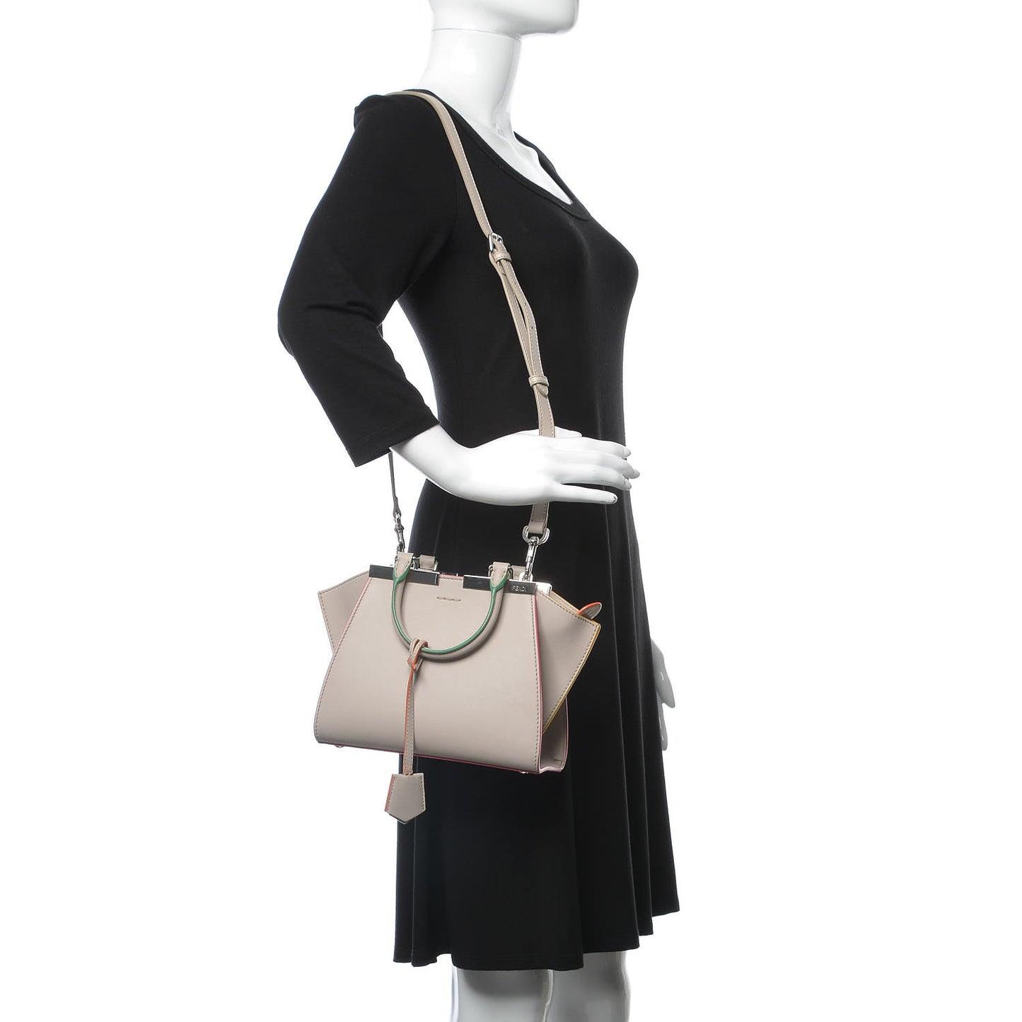 Vitello Dolce Mini 3Jours Tote Grigio Polvere