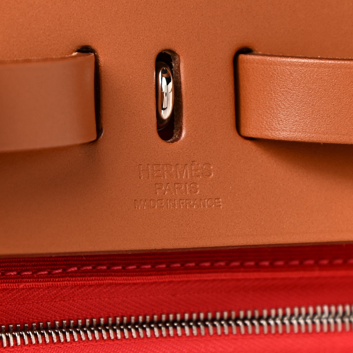 Hermes Military Toile Vache Hunter Herbag a Dos Zip Retourne Backpack Bougainvillea Fauve 8 of 13