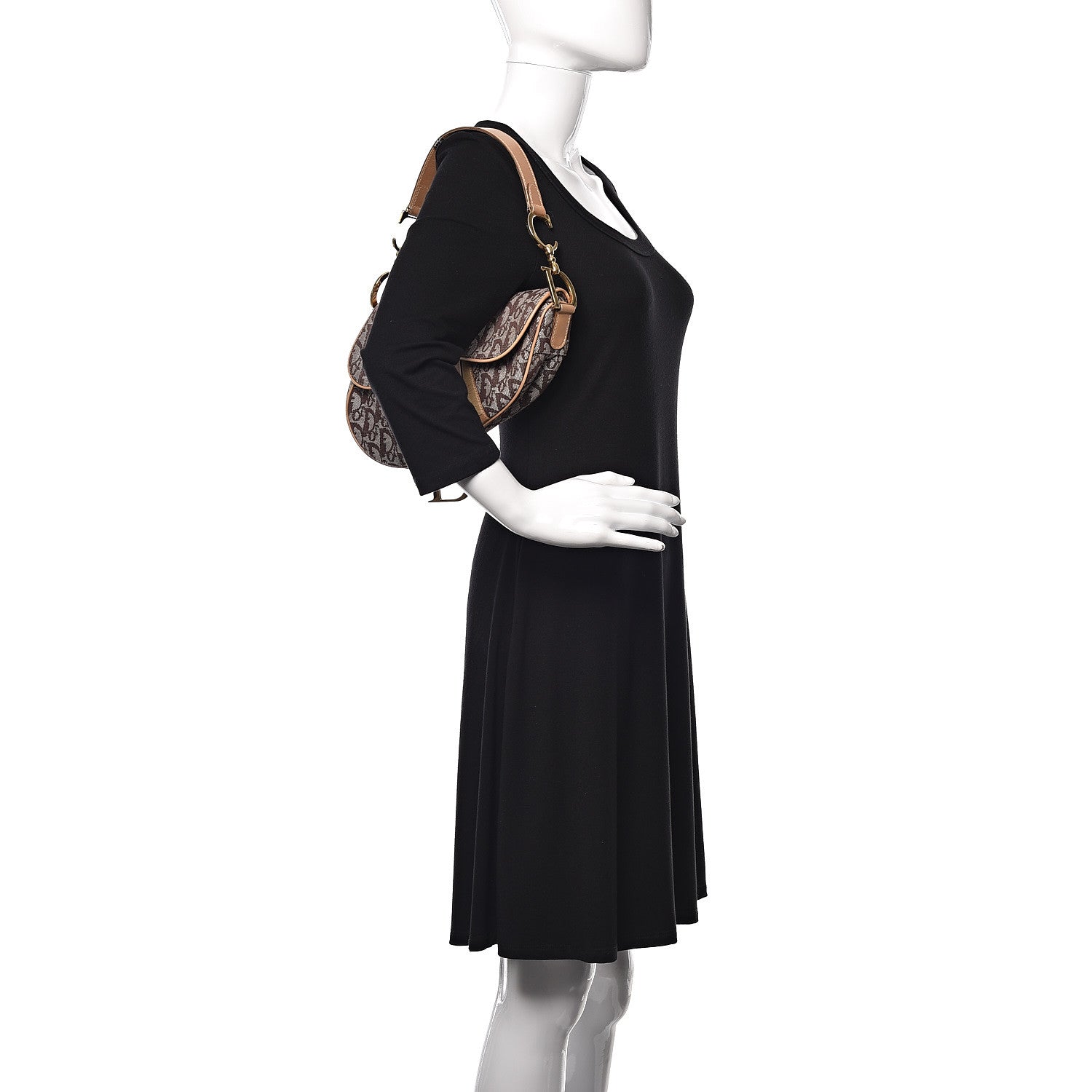 Christian Dior Monogram Saddle Bag Brown 2 of 9