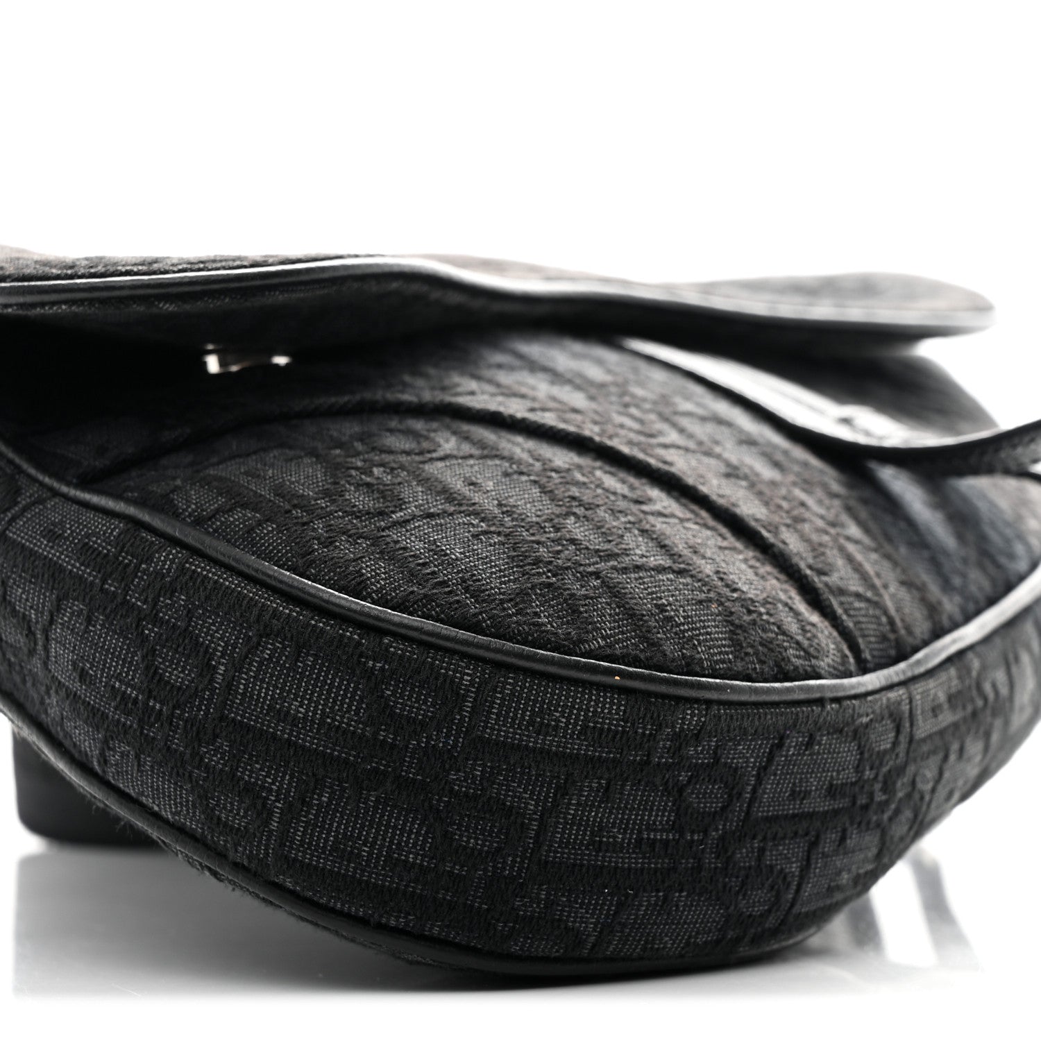 Christian Dior Oblique Mens Saddle Bag Black 15 of 17