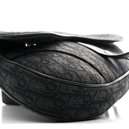Christian Dior Oblique Mens Saddle Bag Black 15 of 17