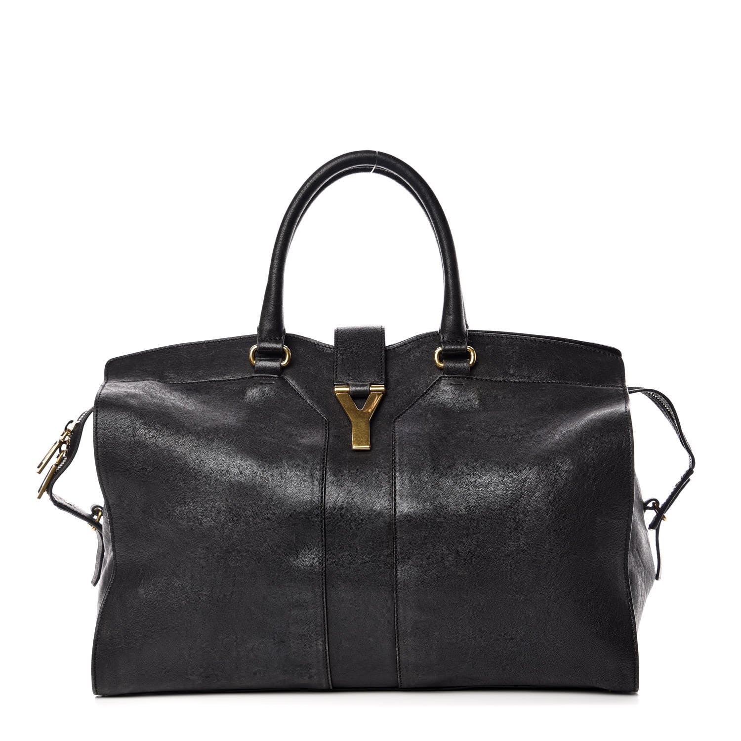 Saint Laurent Sheepskin Large Cabas ChYc Black 1 of 14