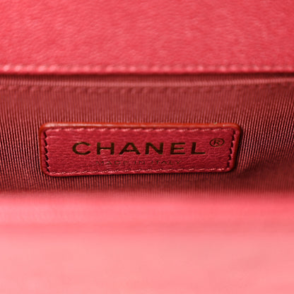 Chanel Caviar Quilted Small Boy Flap Fuchsia 6 of 10