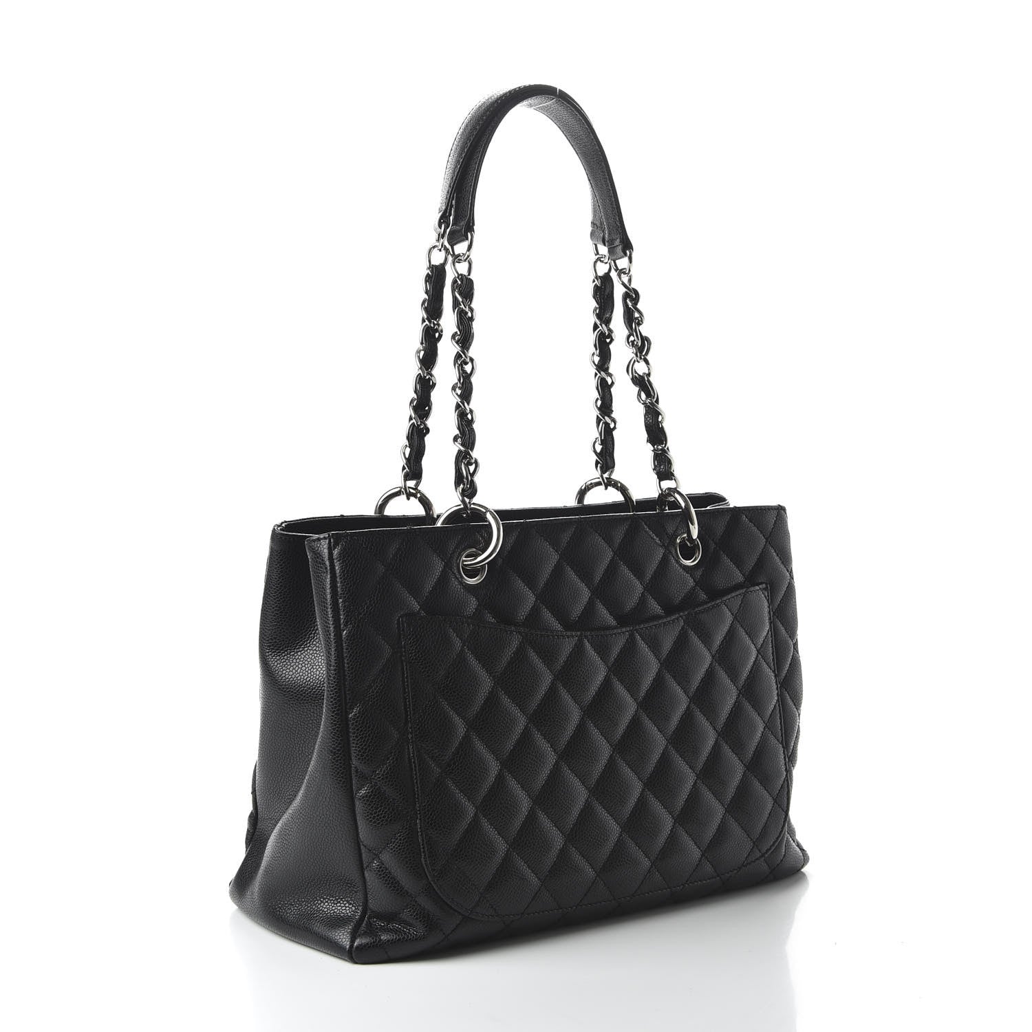Chanel Caviar Quilted Grand Shopping Tote GST Black 3 of 10
