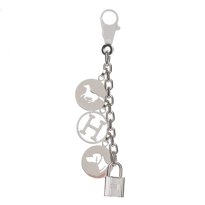Hermes Palladium Breloque Bag Charm Silver 1 of 4