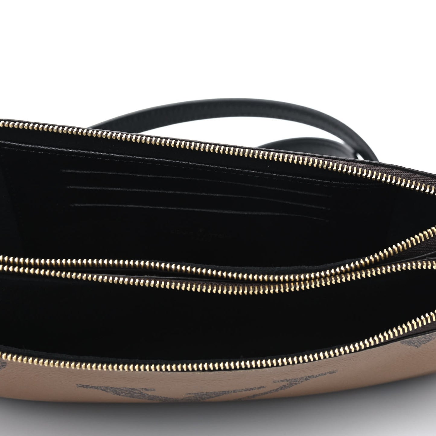 Reverse Monogram Giant Double Zip Pochette