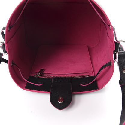 Louis Vuitton Calfskin Lockme Bucket Black 5 of 11