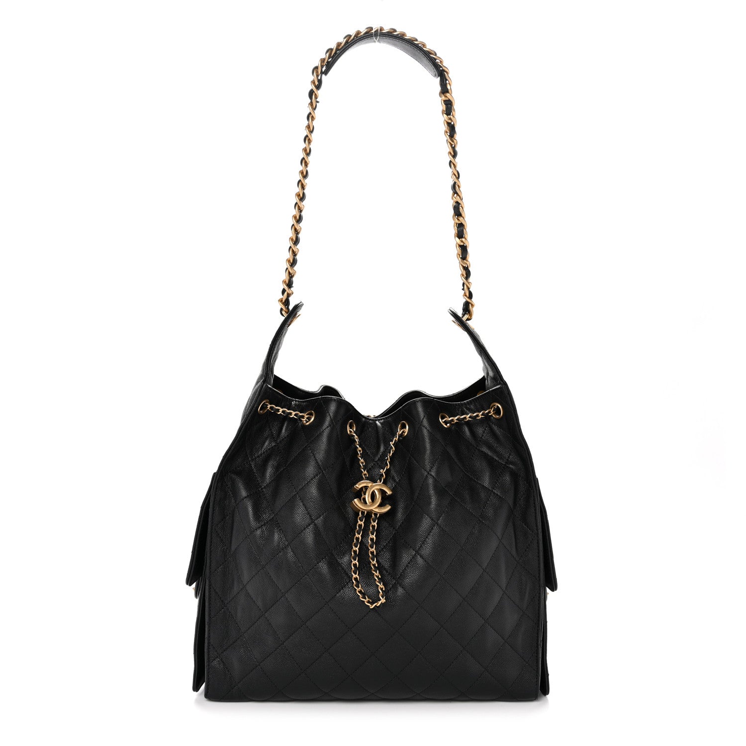 Chanel Caviar Quilted Medium Chanel 25 Handbag Black 1 of 12