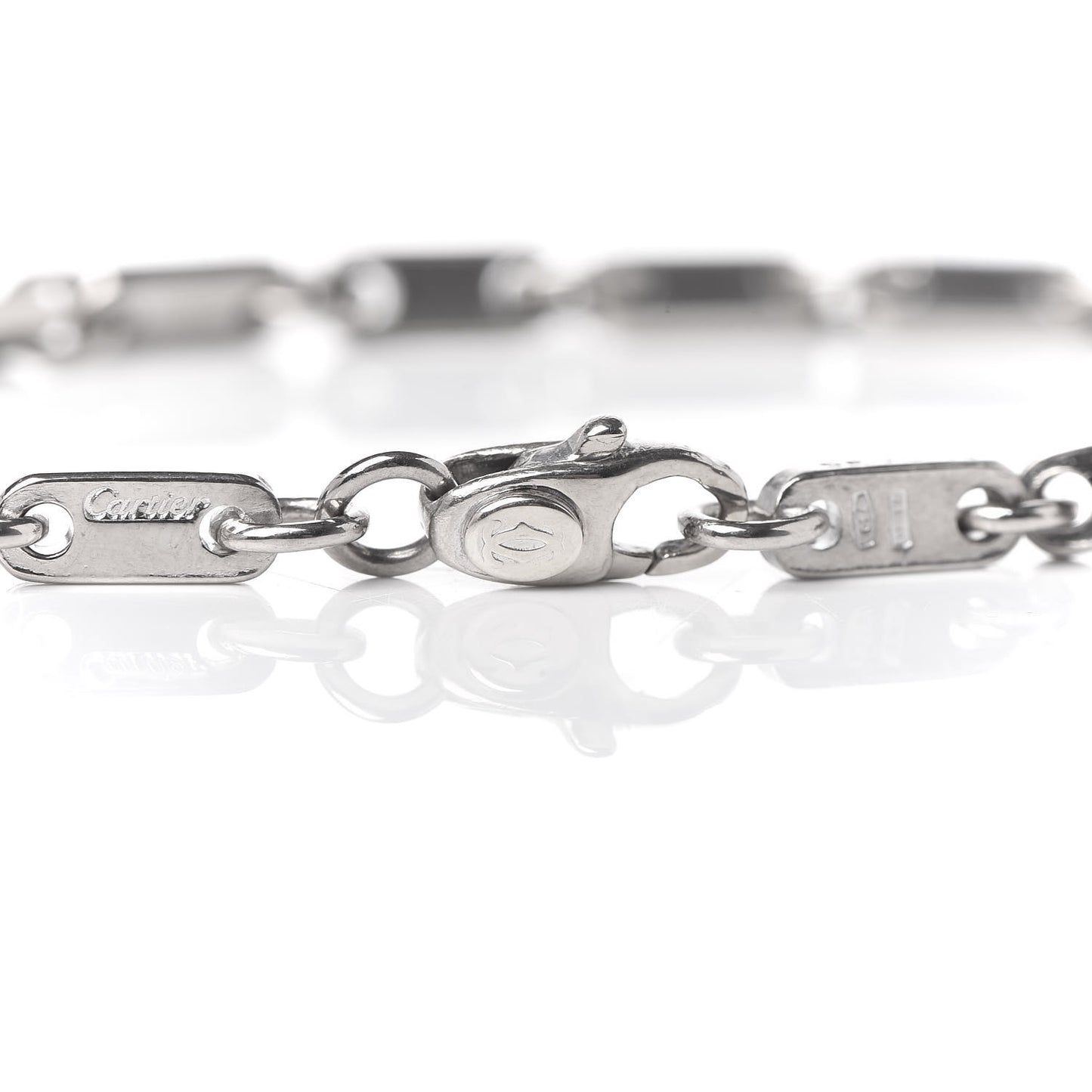 18K White Gold 3.5mm Fidelity Link Bracelet