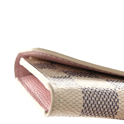Louis Vuitton Damier Azur Rosalie Coin Purse Rose Ballerine 9 of 11