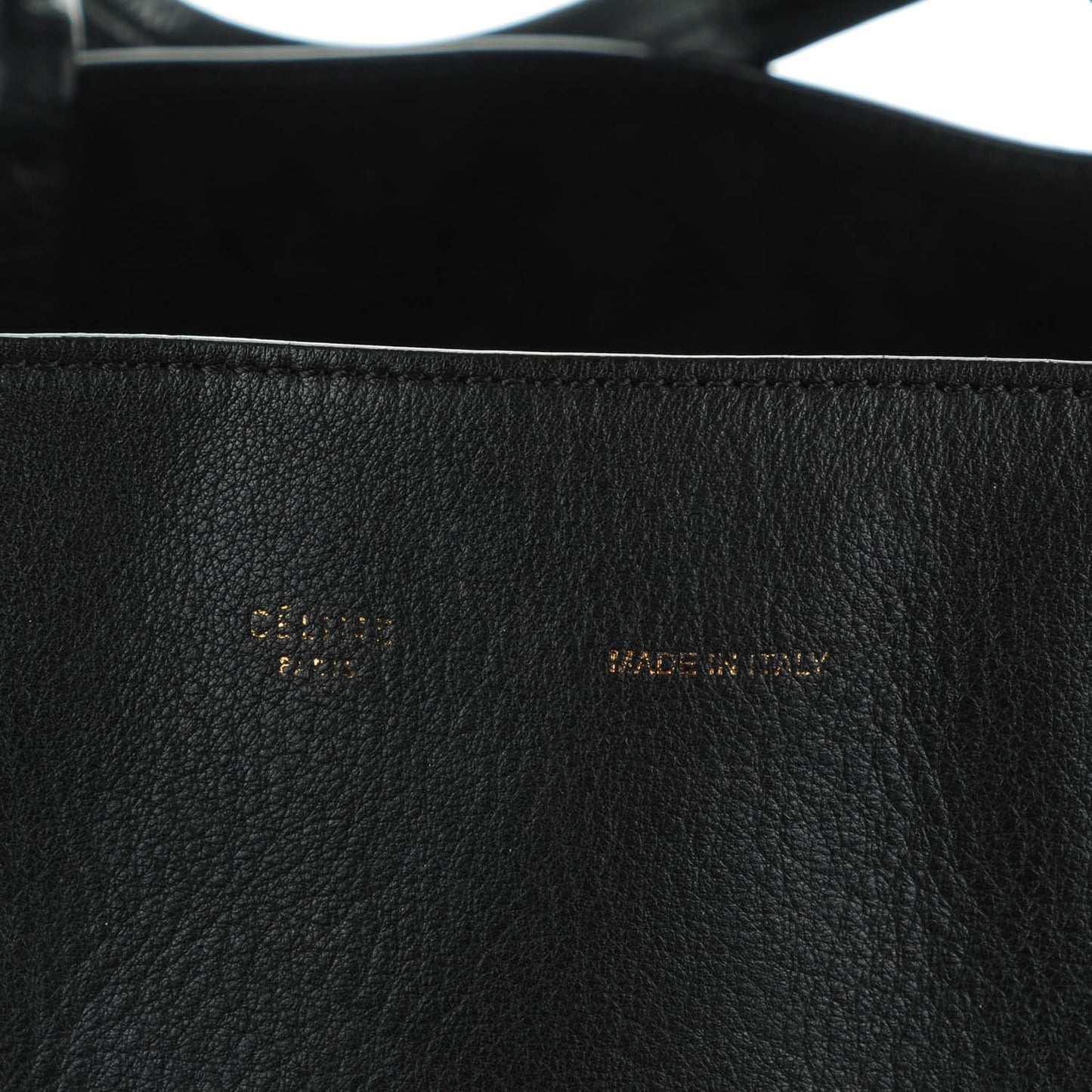 Soft Grained Calfskin Small Belt Cabas Phantom Black