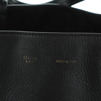 Celine Soft Grained Calfskin Small Belt Cabas Phantom Black 6 of 9