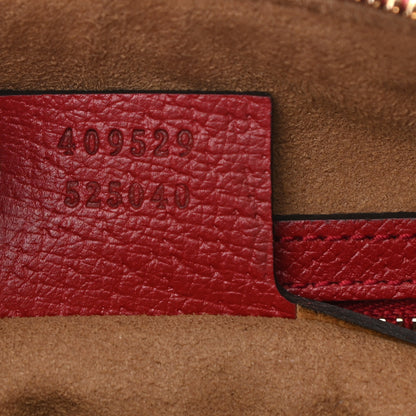 Gucci GG Supreme Monogram Tian Small Boston Beige Multicolor Red 7 of 8