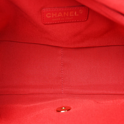 Chanel Jersey Quilted Jumbo Coco Sailor Flap Navy White Red 6 of 12