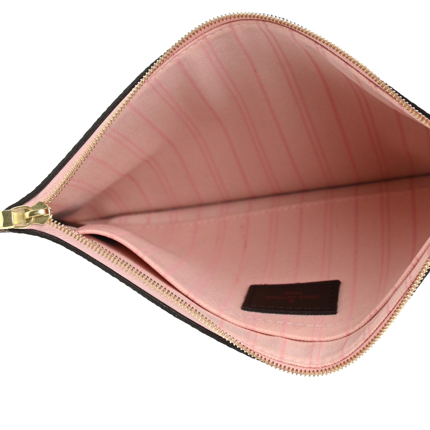 Damier Ebene Neverfull MM GM Pochette Rose Ballerine
