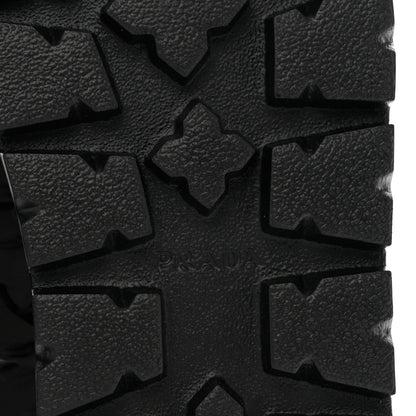 Prada Re-Nylon Piuma Triangle Logo Padded Drawcord 20mm Snow Boots 38.5 Black 6 of 9