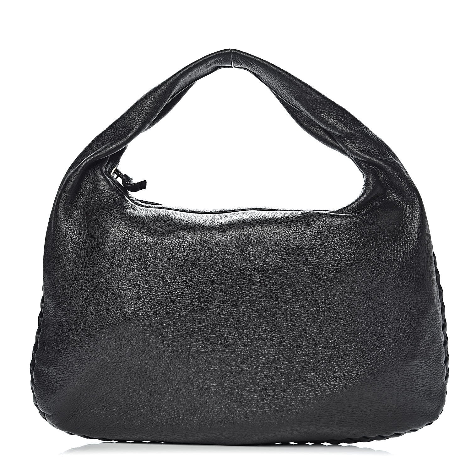 Bottega Veneta Cervo Braided Small Veneta Hobo Black 1 of 9