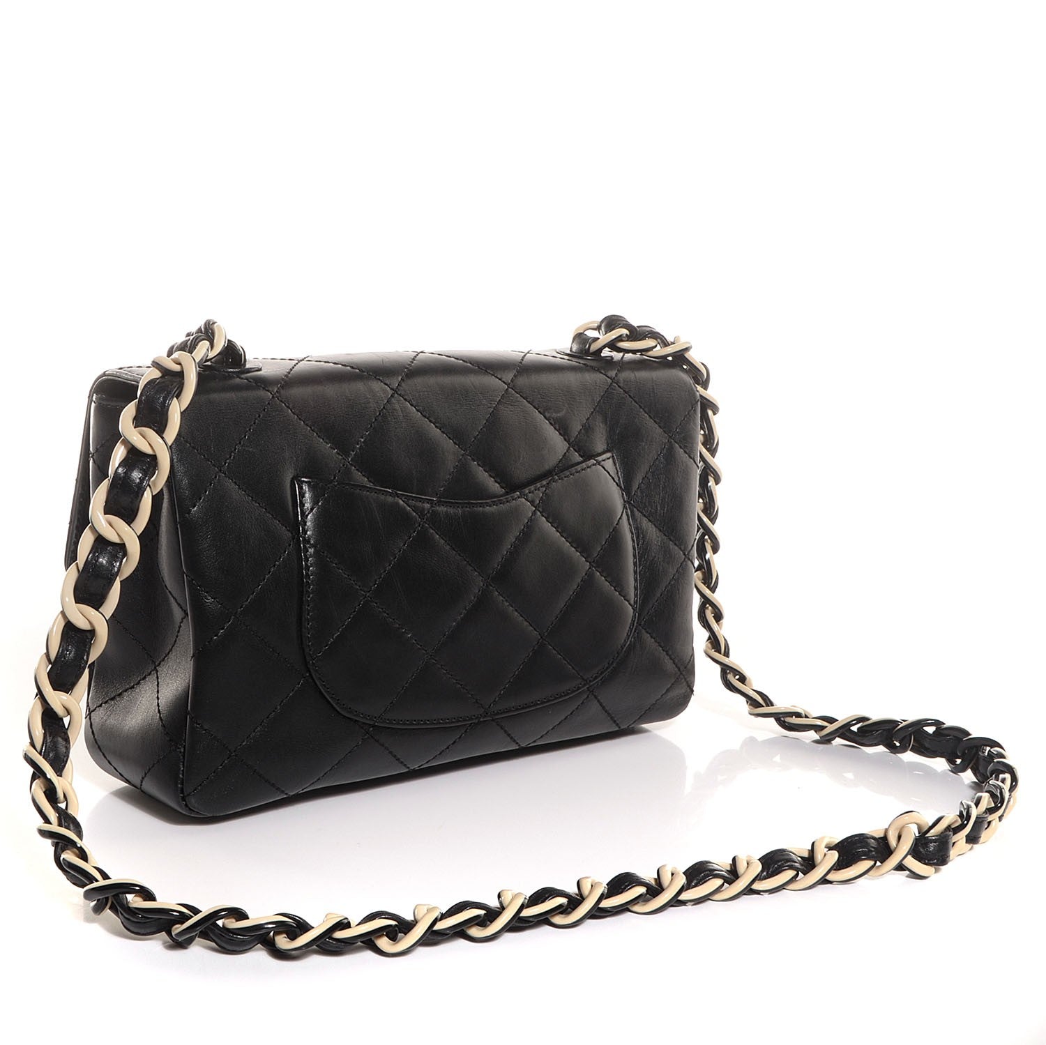 Chanel Lambskin Bekko Resin Medium Single Flap Black 3 of 8