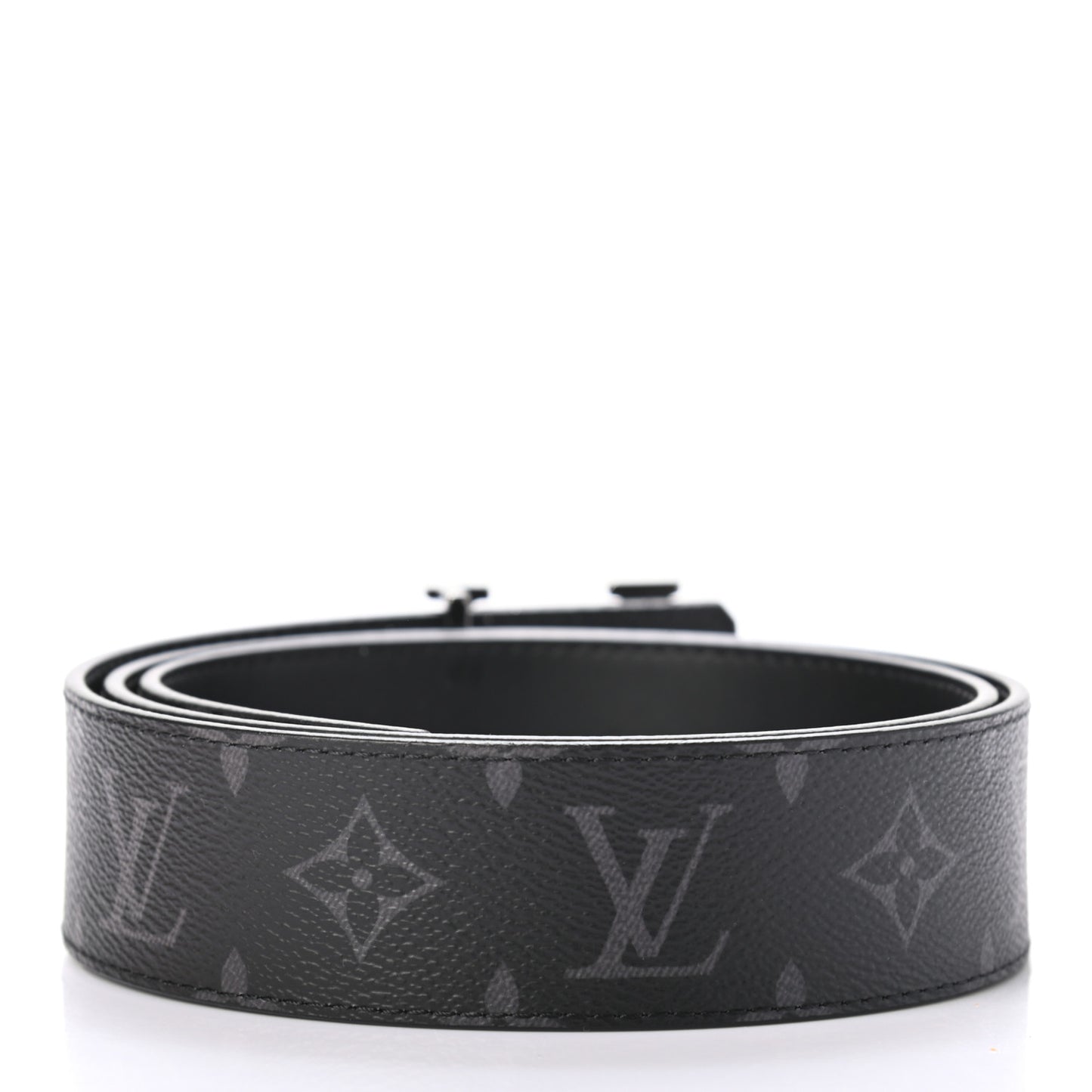 Monogram Eclipse Taigarama 40mm LV Initiales Reversible Belt 90 36 Black