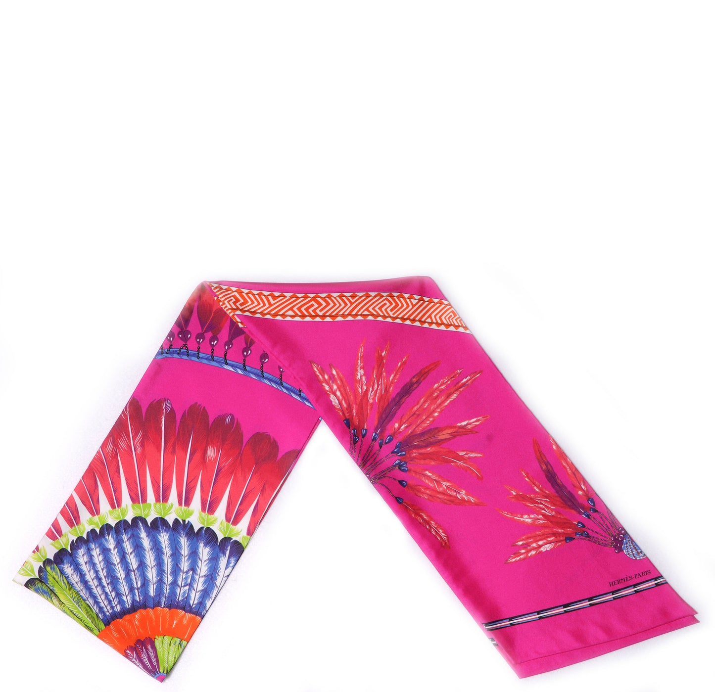 Silk Brazil Maxi Twilly Fuchsia