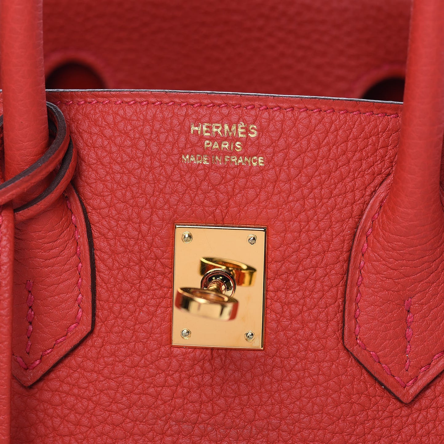 Togo Birkin 25 Rouge Casaque