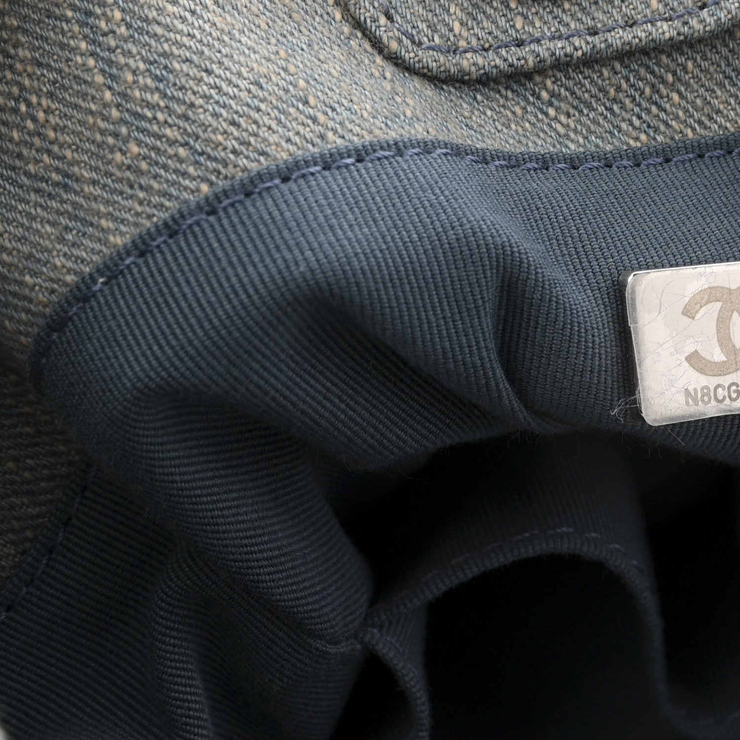 Chanel Denim Medium Deauville Tote Light Blue 8 of 12