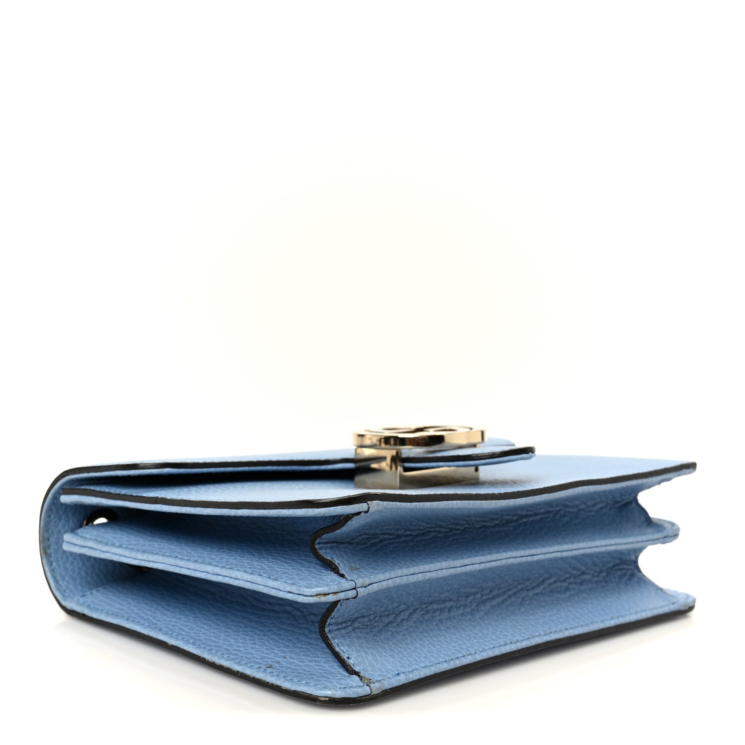 Gucci Dollar Calfskin Small Interlocking G Shoulder Bag Mineral