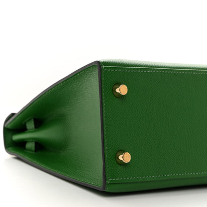 Hermes Epsom Kelly Sellier 25 Vert Bengale 9 of 11