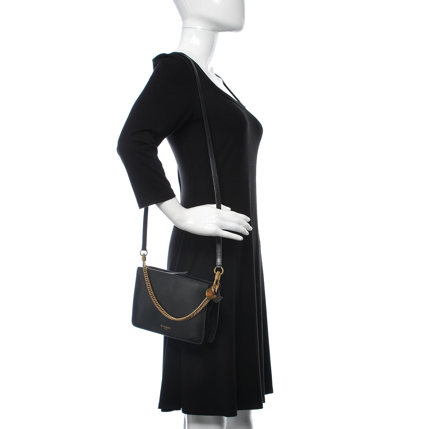 Sugar Goatskin Cross 3 Crossbody Bag Black