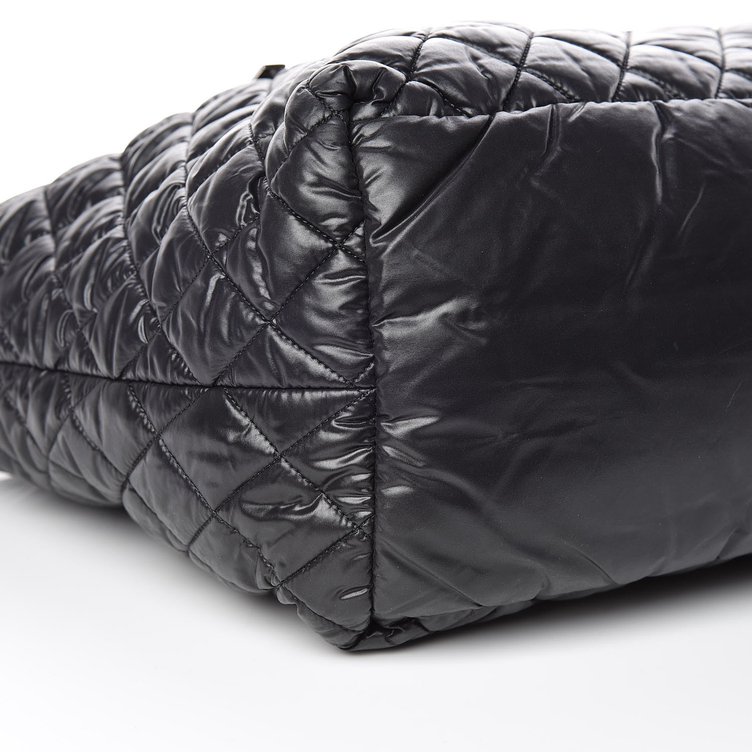 Chanel Nylon Quilted Large Coco Cocoon Tote Black 5 of 9