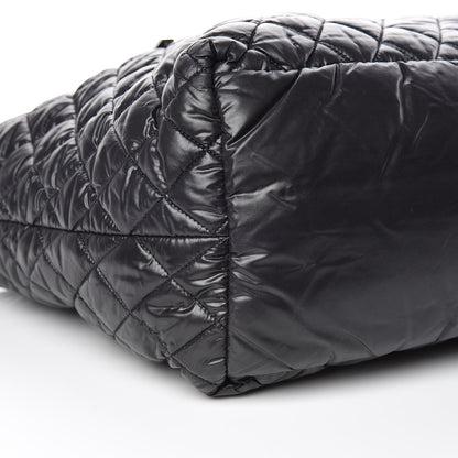 Chanel Nylon Quilted Large Coco Cocoon Tote Black 5 of 9