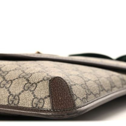 Gucci GG Supreme Monogram Web Medium Neo Vintage Flap Messenger Bag Beige New Acero 10 of 13