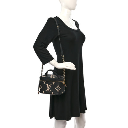 Louis Vuitton Empreinte Monogram Giant Vanity PM Black Beige 2 of 8