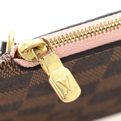 Louis Vuitton Damier Ebene Neverfull MM GM Pochette Rose Ballerine 8 of 8
