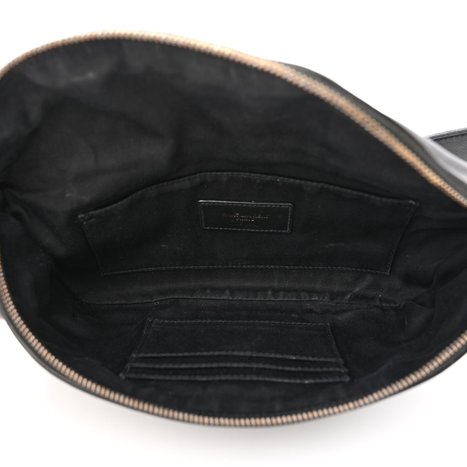 Saint Laurent Calfskin Monogram Belt Bag Black 5 of 12