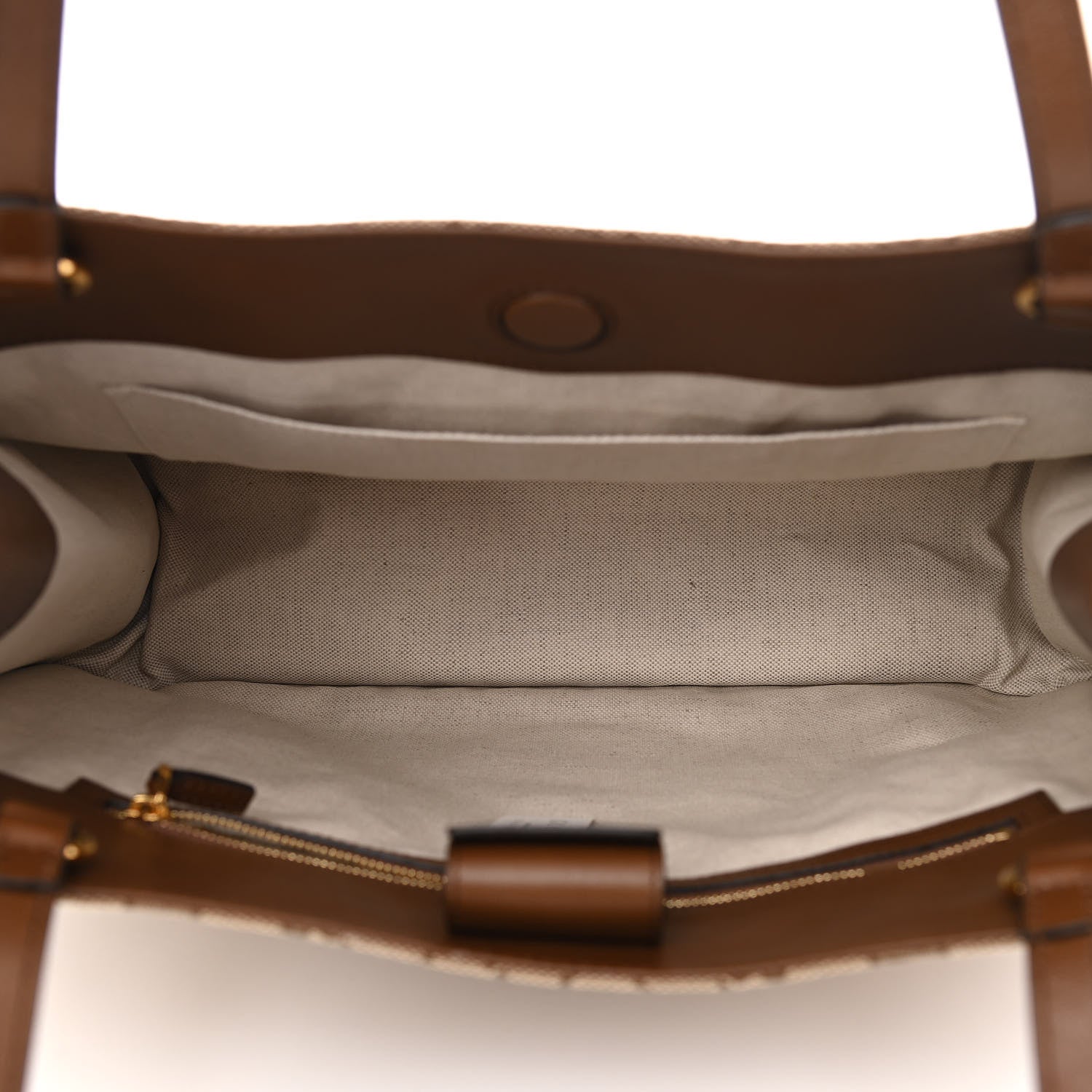 Gucci Monogram Horsebit 1955 Tote Bag Beige Brown Sugar 5 of 10