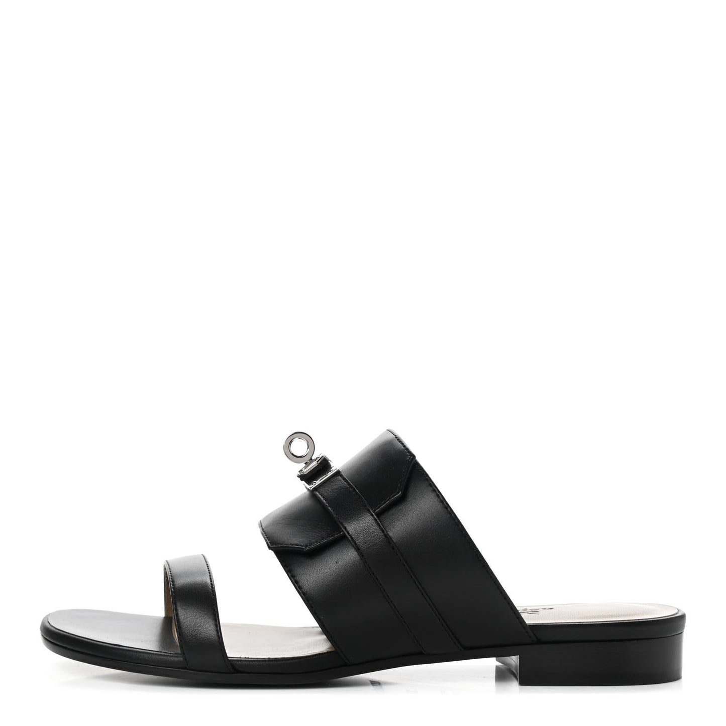 Calfskin Avenue Sandals 37 Black