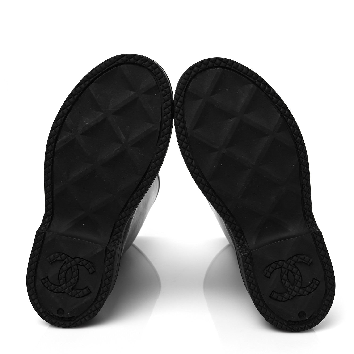 Chanel Caoutchouk CC High Boots 40 Black 6 of 8
