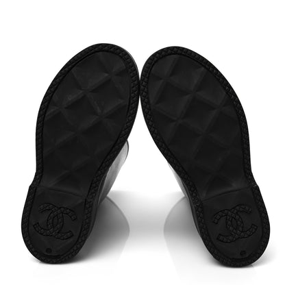 Chanel Caoutchouk CC High Boots 40 Black 6 of 8
