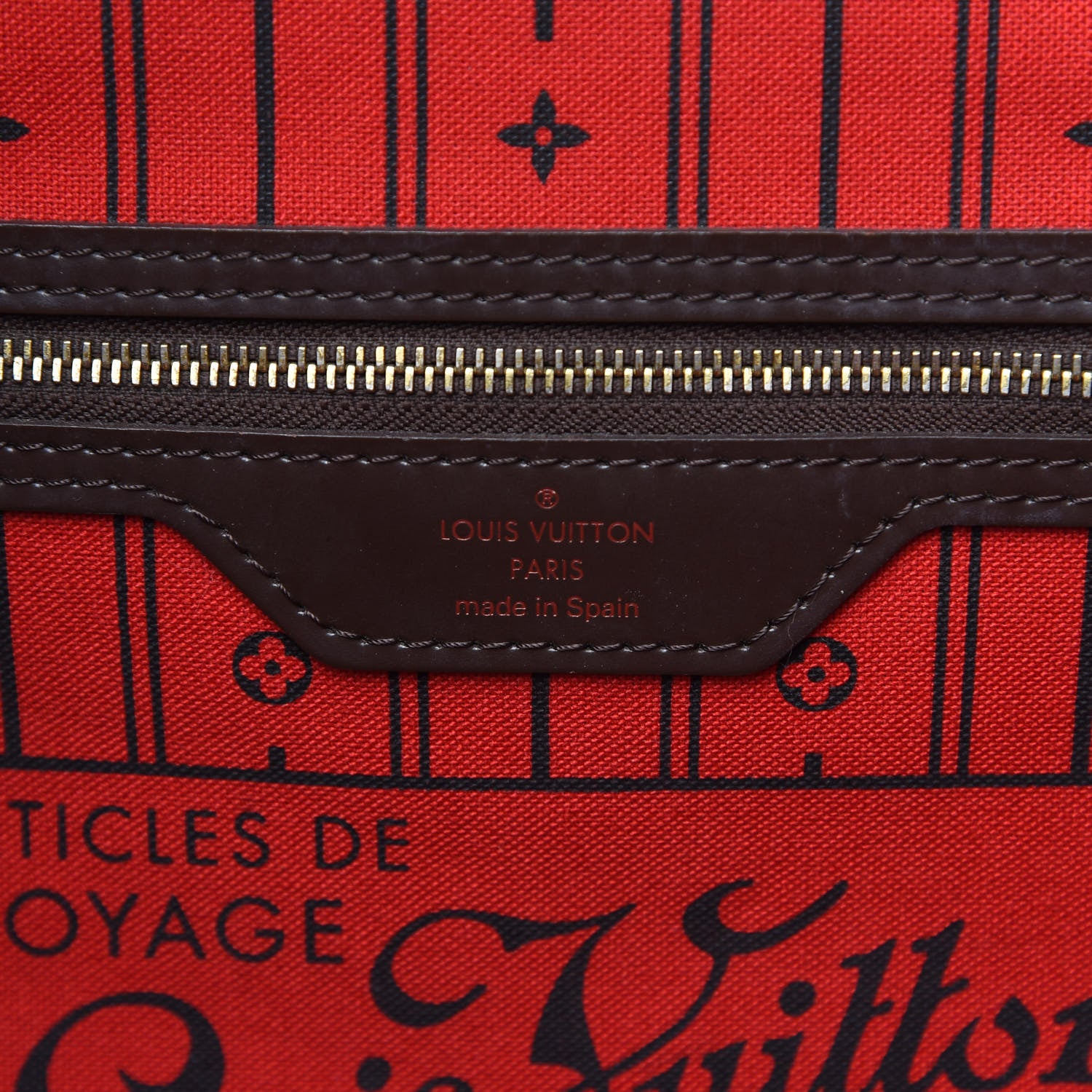 Louis Vuitton Damier Ebene Neverfull MM 6 of 9