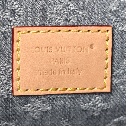 Louis Vuitton Monogram Denim CarryAll MM Washed Grey 7 of 12