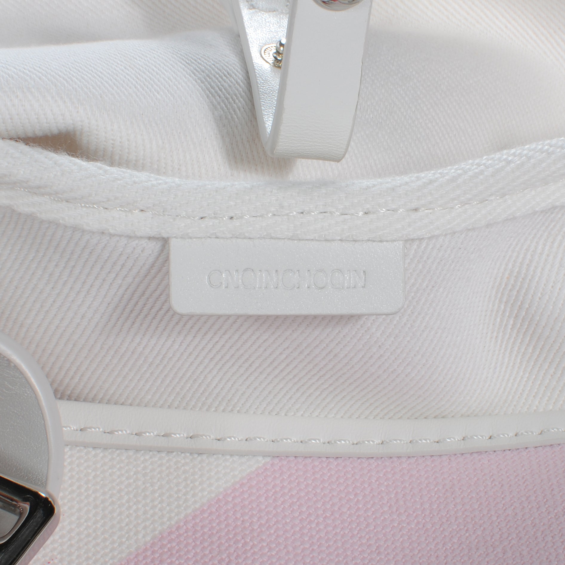 Burberry Canvas Ikat Check Tote Tea Rose 7 of 11