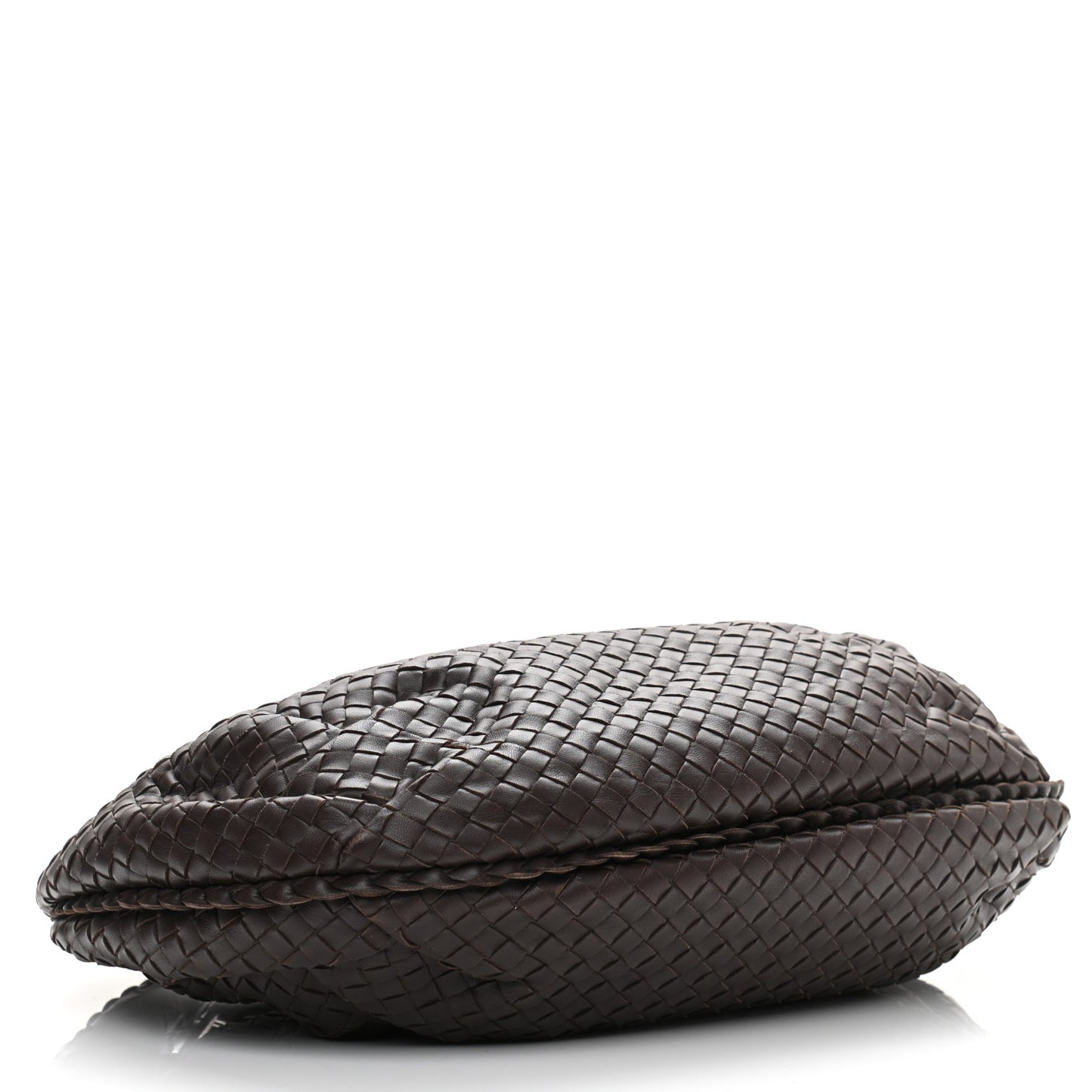 Nappa Intrecciato Medium Belly Veneta Hobo Ebano