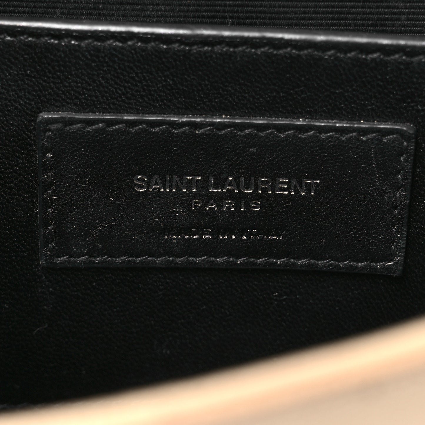 Grain De Poudre Classic Kate Monogram Clutch Dark Beige